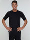 Ayo Blouse Chef Microfiber Male Black with Short Sleeve 22CTSU4