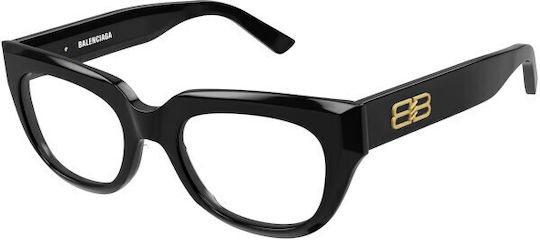 Balenciaga Femei Plastic Rame Ochelari Negru BB0239O-001