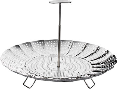 General Trade Steamer Basket made of Stainless Steel for Pot 18.2x18.2x8.4εκ.