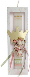 Easter Candle Flat with Box White