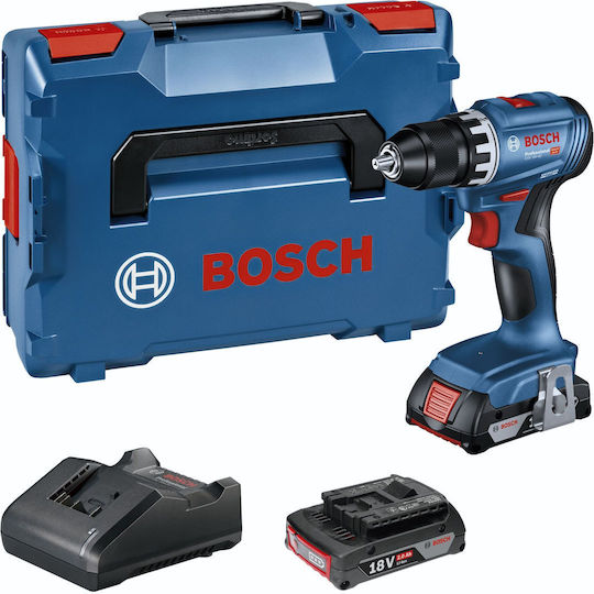Bosch GSR 18V-45 Akkuschrauber Batterien 18V 2x2Ah