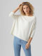 Vero Moda Women's Blouse Cotton with 3/4 Sleeve White