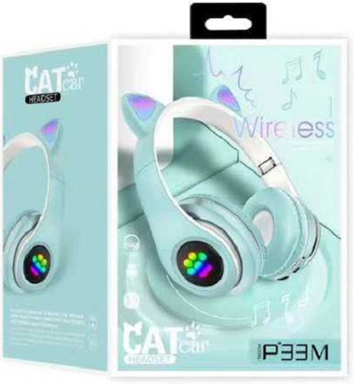 Cat P33M Fără fir / Cu fir Pentru copii On Ear Căști cu 10 ore de Funcționare Turcoaz