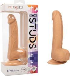 Calexotics Studs Ρεαλιστικό Dildo με Όρχεις και Βεντούζα Flesh 15cm