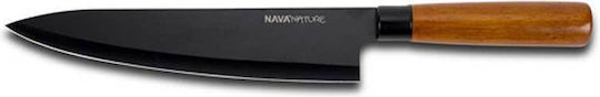 Nava Nature Μαχαίρι Chef από Ανοξείδωτο Ατσάλι 31cm