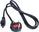 Akyga Schuko - IEC C5 Cable 1.5m Μαύρο AK-AG-02A