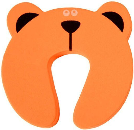 Fingerprotektor für Türen aus Schaumstoff in Orange Farbe 1Stück