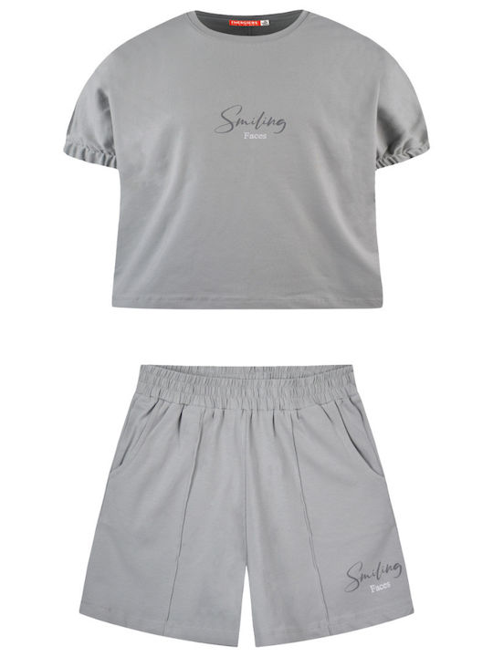 Energiers Kids Set with Shorts Summer 2pcs Grey melange