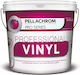Pellachrom Professional Vinyl Πλαστικό Χρώμα για Εσωτερική Χρήση Λευκό 9lt