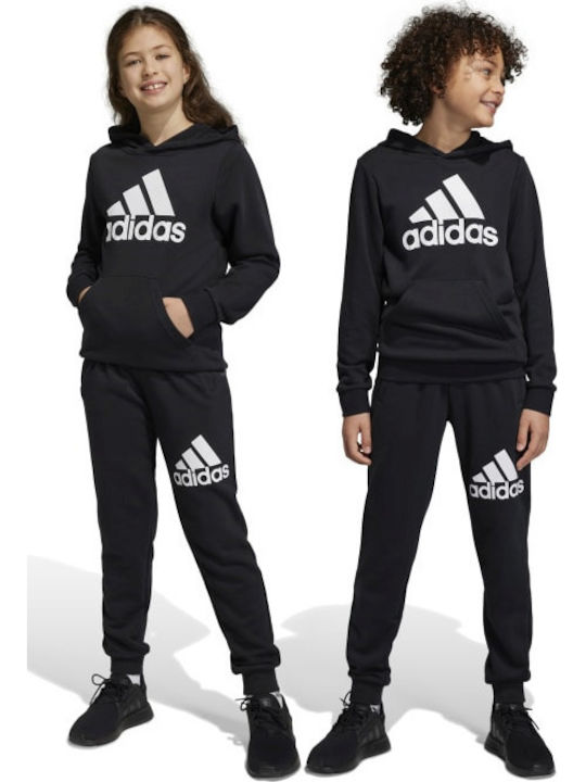 Essentials Big Logo Kids Sweatpants Set With Top Black