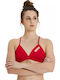 Triangle Bikini Top Red