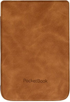 Pocketbook Shell Series Flip Cover Piele artificială Maro Basic 4 / Basic Lux 2 / Touch Lux 4 / Touch Lux 5 / Touch HD 3 / Color WPUC-627-S-LB