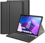 Flip Cover Piele artificială cu Tastatură Engleză SUA Negru (Lenovo Tab M10 (a treia generație) 10.1'') 660200832A