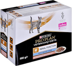 Purina Pro Plan Veterinary Diets NF Renal Function Wet Food for Adult Cats for Kidney Diseases In Can with Salmon 10pcs 85gr