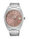 Seiko Classic Ανδρικό Ρολόι Μπαταρίας με Μεταλλικό Μπρασελέ Sapphire
