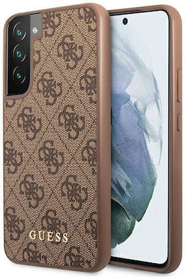 Guess 4G Metal Logo Umschlag Rückseite Kunststoff Braun (Galaxy S23+) GUHCS23MG4GFBR