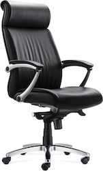 Director Executive Reclining Office Chair with Fixed Arms Black ErgoAction