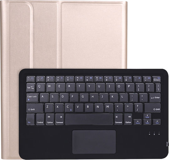 Touch Pad Flip Cover cu Tastatură în Engleză SUA Auriu iPad Air 2019 / iPad Pro 2017 10.5"