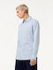 Long-sleeved Shirt Checked Light Blue