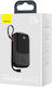Baseus Qpow Digital Display Power Bank 20000mAh 22.5W с USB-A порт и 2 USB-C порта Черен