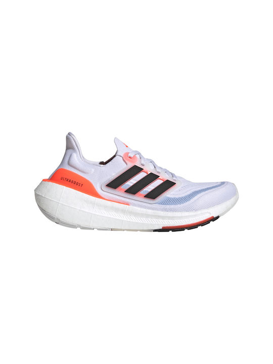 Adidas Ultraboost Light Γυναικεία Αθλητικά Παπούτσια Running Cloud White / Core Black / Solar Red