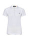 Ralph Lauren Women's Athletic Polo Shirt Short Sleeve White