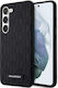 Karl Lagerfeld Saffiano Mono Metal Logo Back Cover Synthetic Leather / Plastic Black (Galaxy S23)