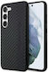 Mercedes-Benz Carbon Stripe & Embossed Задна корица Пластмаса Черен (Galaxy S23+)