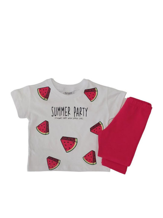 Trax Kids Set with White Leggings 2 Pieces