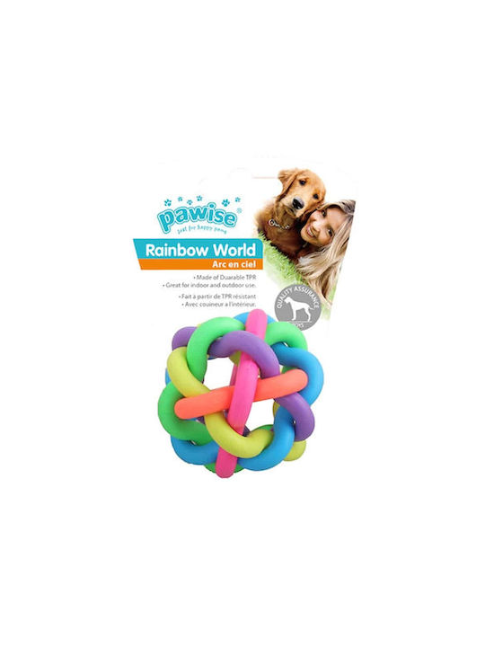 Pawise Rainbow World Ballspielzeug Hund aus Gummi Groß 1Stück