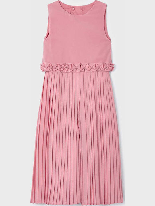 Kids' Fabric Jumpsuit Pink
