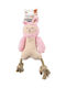 Fofos Rope Leg Plush Rabbit Σχοινί Παιχνίδι Σκύλου 34εκ. Ροζ 1τμχ