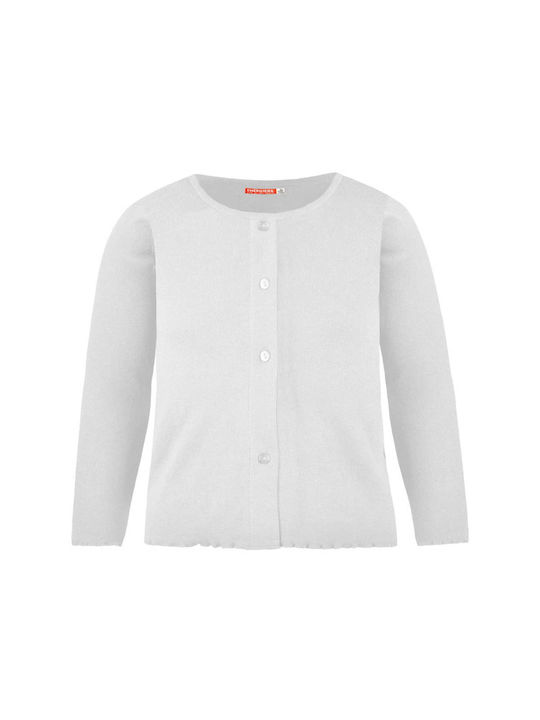 Energiers Girls Cardigan with Buttons Ecru