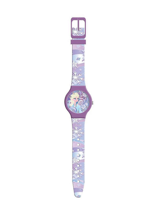 Διακάκης Παιδικό Αναλογικό Ρολόι Frozen Λιλά