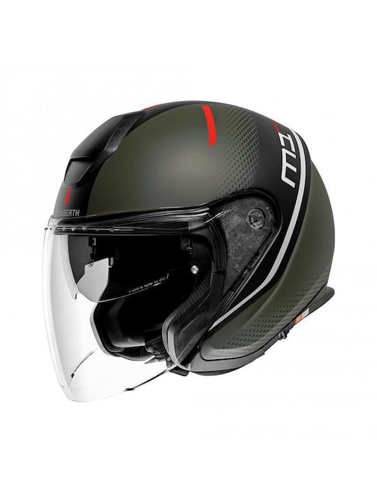 Schuberth M1 Pro Mercury Green Motorcycle Helmet Jet 1350gr
