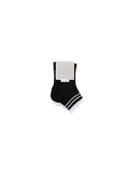 Tamaris Damen Socken Black/White 2Pack