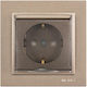 Mono Electric Despina Power Socket Beige 1pcs