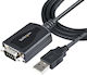 StarTech COM Port Retention Cable RS232 9-pin male to USB-A 0.9m 1pcs