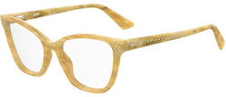 Moschino Eyeglass Frame Schmetterling Gelb MOS5...