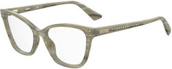 Moschino Eyeglass Frame Schmetterling Gray MOS5...