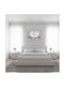 Megapap Visca Pendant Light White Ball with Socket E27 35x35x75cm