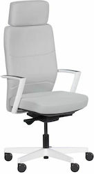 Καρέκλα Διευθυντική με Ανάκλιση Tar Λευκή ErgoAction