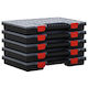 vidaXL Organizatoare pentru Compartimentul de Unelte 26 Locuri cu Compartimente Reglabile Transparente 40x30x5cm. 5buc