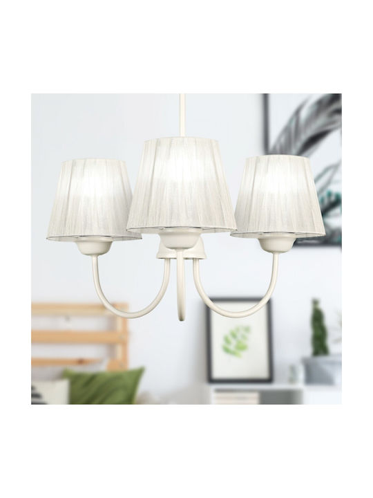 Megapap Ovana Pendant Light Beige with Socket E...