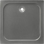 Ravenna Square Acrylic Shower Grey Gemstone 80x80x3.5cm