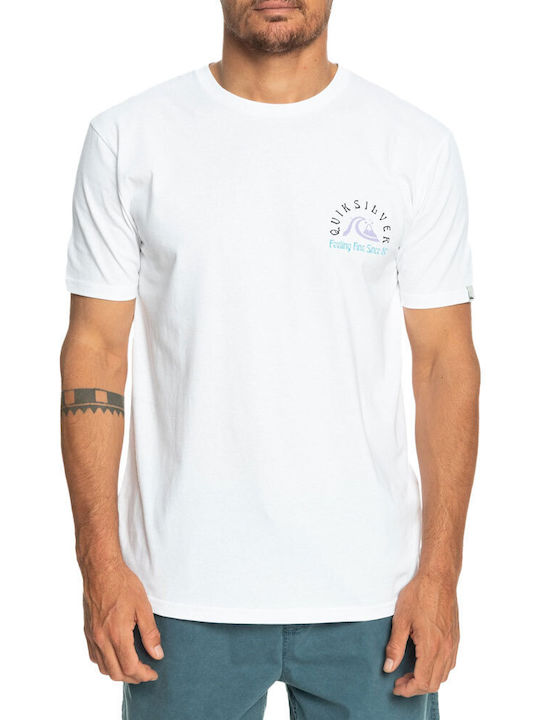 Quiksilver Herren T-Shirt Kurzarm Weiß
