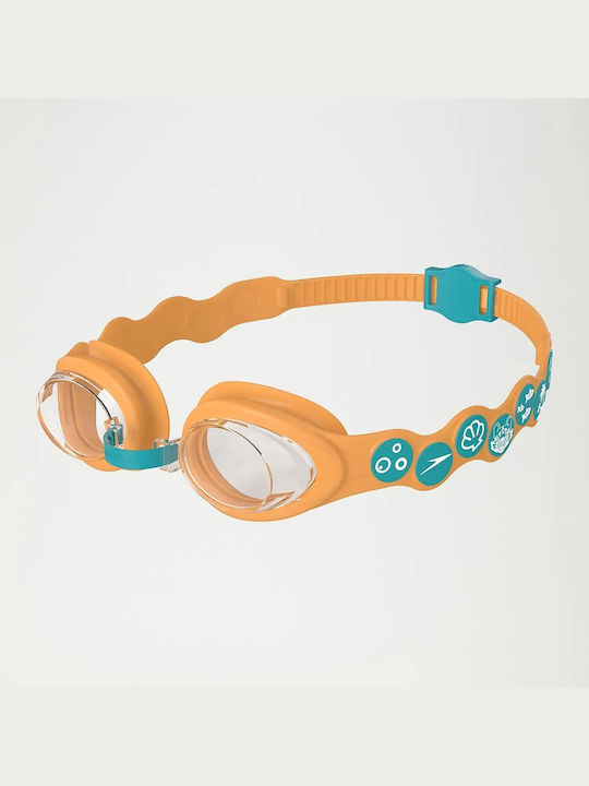 Speedo Spot Swimming Goggles Kids with Anti-Fog Lenses Orange
