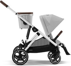 Cybex Gazelle S SLV Adjustable Baby Stroller Suitable for Newborn Silver-Lava Grey 12.6kg