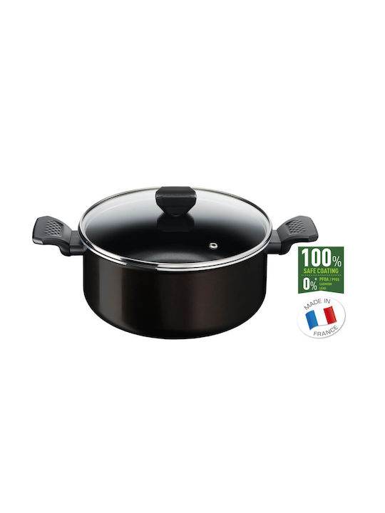 Tefal Simply Clean Βαθιά Κατσαρόλα από Αλουμίνιο 24cm