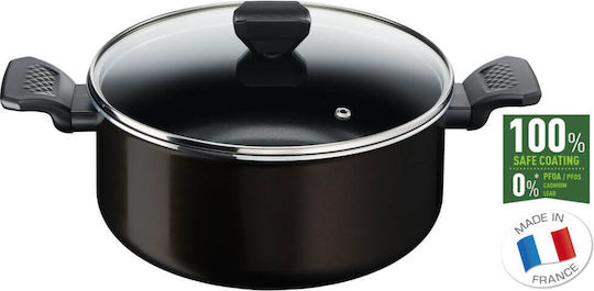 Tefal Simply Clean Βαθιά Κατσαρόλα από Αλουμίνιο 4.5lt / 24cm
